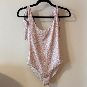 Loveshackfancy floral one piece bathing suit